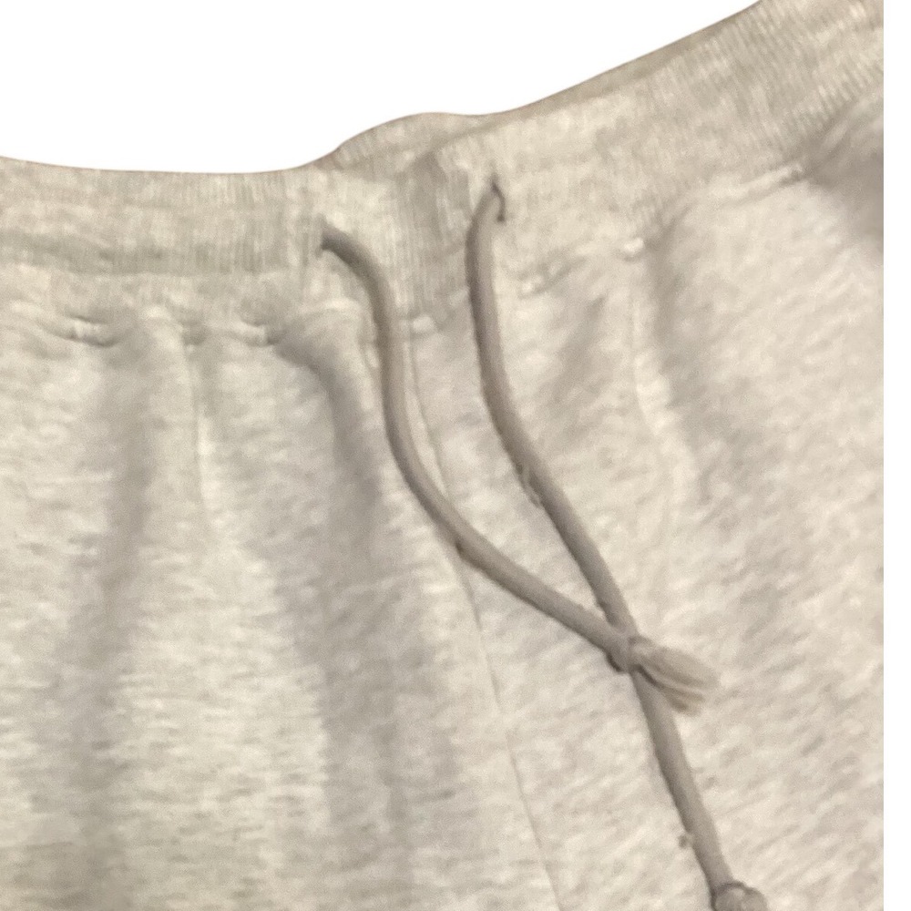 NAP‎ Take a Nap Light Gray Wide Leg Sweatpants Cropped Lounge Pants Small - Picture 5 of 6